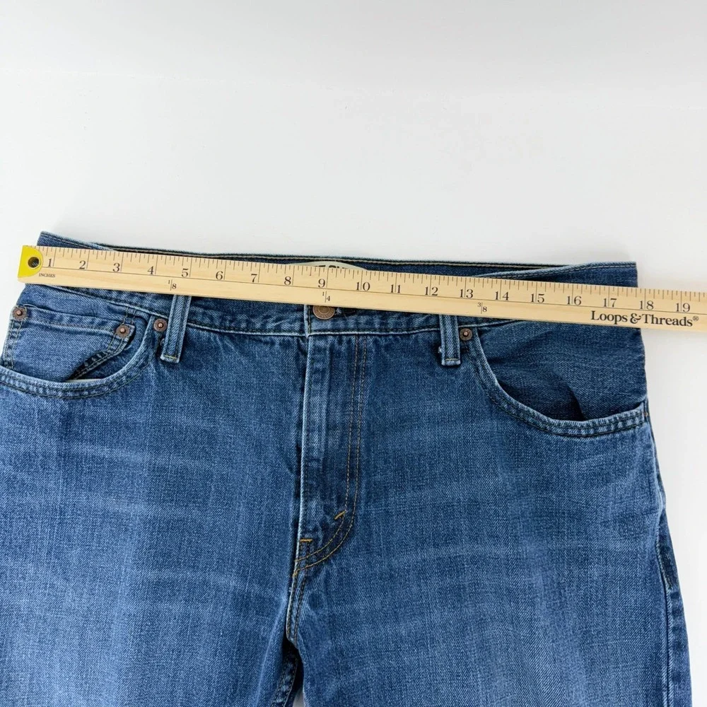 Levi's 527 Mens‎ Jeans Boot Cut Blue Denim 36x34